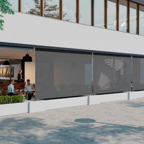 Outdoor Roller Blinds Project in Singapore