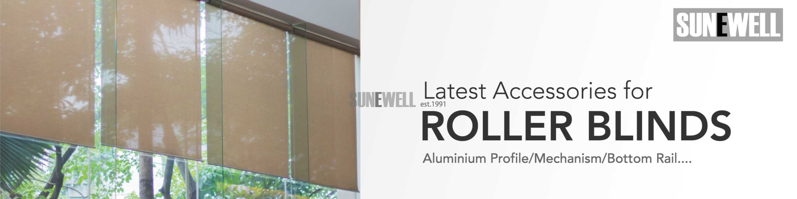 Aluminium White Color Roller Blind Headrail from SUNEWELL <a href=https://www.groupeve.com target='_blank'>Groupeve</a>.png