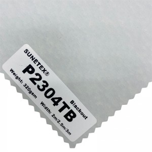 Indoor Use Roller Shades Fabric Blackout White Coating