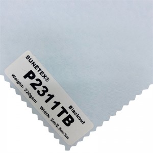 Home Decor Roller Blind Fabric Blackout White Backing