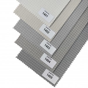 4% Openness Factor Polyester-PVC Sunscreen Roller Blinds Fabric for Hotel Office