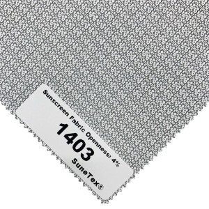 Fireproof Roller Blinds with 4% Openness Sunscreen Fabric