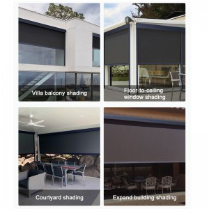 China Manufacturer Outdoor Waterproof PVC Sunscreen Roller Blind Fabrics for Window