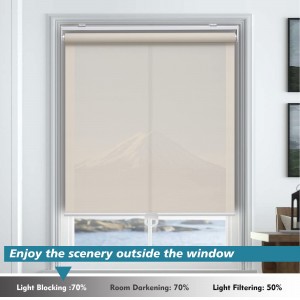 Blackout Fiberglass Print Fabric Yarn Sunscreen Fabric Fiberglass Shades Sunscreen Blinds Fabric Roller Blind