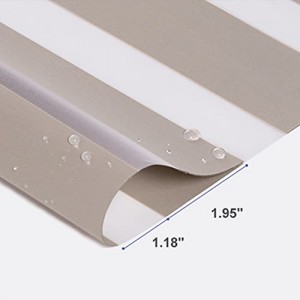 5% Openness Of Zebra Sunscreen Fabric 100% Polyester Motorized Zebra Sunscreen Roller Standard Shades