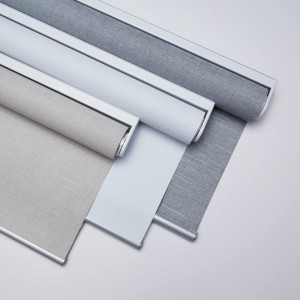 Window Blinds Blackout Fabric PVC Coated Motorised Roller Blinds Fabric White Coated Blackout Roller Blinds Fabric