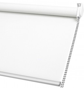 100% Blackout Polyester Insulated Roller Shades With Striped Jacquard Pattern