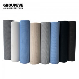 Woven fire retardant drapery rolls sunscreen and blackout roller shade blinds fabric