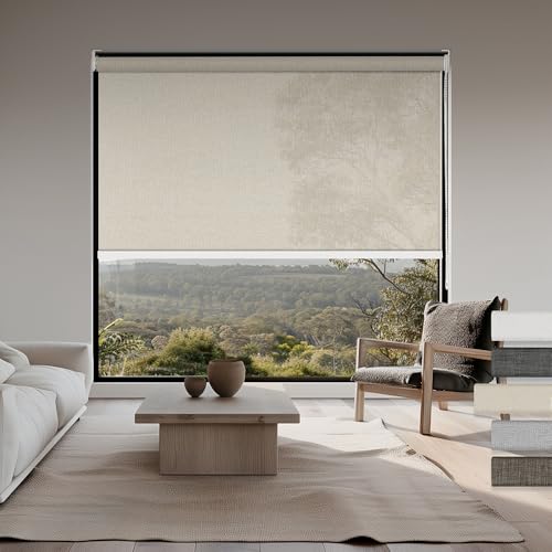 Waterproof UV Proof Polyester Fiber Sunscreen Roller Blind Fabric