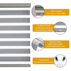 High Quality 3M Width Translucent Day And Night Roller Stripe Blinds Fabrics For Home Decoration