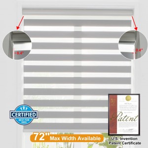 Window White Semi-Blackout Normal Zebra Blind Fabric & Material Guide Zebra Shade Blind Parts And Zebra Fabric Factory