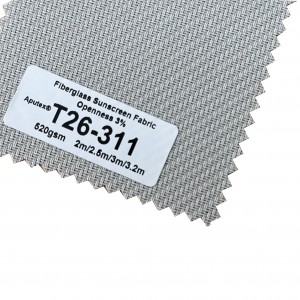 Exterior 3% Openness Beige White Grey Sunscreen Fabrics For Home Decoration