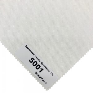Steel 1% Openness Sunscreen Roller Blind Anti-Ultraviolet 99% Sunscreen Fabric For Home Window Curtain