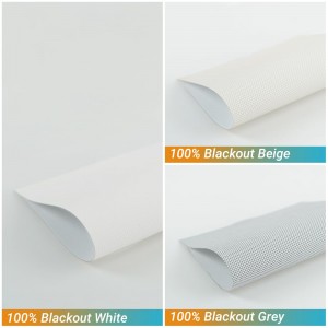 China Manufacturer Outdoor Waterproof PVC Sunscreen Roller Blind Fabrics for Window