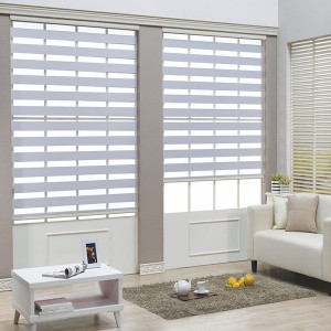 Sun Shades Adjustable Zebra Fabric Blackout