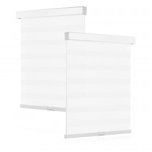 Luxury UV Proof Blackout Double Layer Day And Night Polyester Fiber Zebra Blinds Fabric