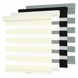 Day and Night Double Layer Blackout UV Protection Waterproof Zebra Blinds Fabric for Window
