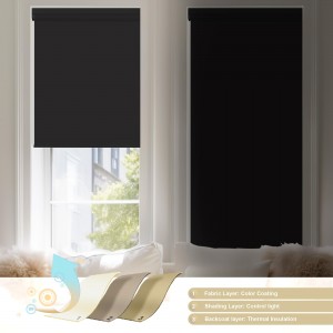 PVC Polyester Material Blackout Privacy Protection Waterproof UV Protection Shades Roller Blinds Fabric