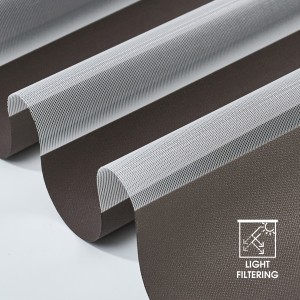 Double Day and Night 100% Polyester Fiber UV Proof Zebra Blinds Roller Fabric for Window