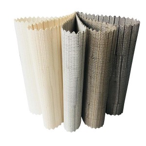 Flame Retardant Protective Sun Solar Cell Blinds Screen Jacquard Roller Blinds Fabric 7000 – 10% Openness