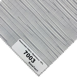 Flame Retardant Protective Sun Solar Cell Blinds Screen Jacquard Roller Blinds Fabric 7000 – 10% Openness