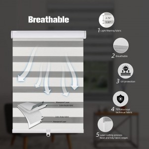 Zebra Blinds Fabric for Window Blinds Screen with Accessories
