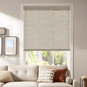 100% Polyester Windows Thermal Insulation Blackout Roller Blinds Shades With Protection UV