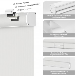 Flame Retardant UV Proof Waterproof Blackout And Sunscreen Roller Shade Blinds Fabric
