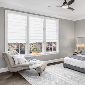 Create a Serene Workspace with 50% Semi-Blackout Zebra Blinds Fabric Chinese Suppliers and Manufacturers