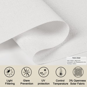3% Openness Cheap Price Sunscreen Roller Blinds Fabrics Blinds for windows Home