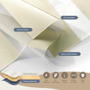 High-quality Polyester Textiles Semi Blackout Zebra Blinds Fabric Material for Window Blinds