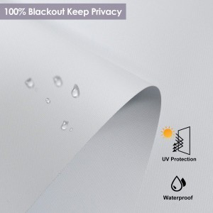 Superior Functionality 100% Blackout PVC Coated Polyester Motorised Roller Blinds Shades
