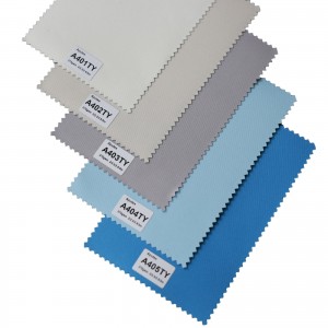 Outside Shade Sliver Fabric Cortinas Roller Duo Blancas Smart Blackout Roller Blinds