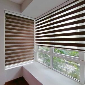 Durable Zebra Roller Blind Fabric Day and Night Light Filtering Window Shade Material