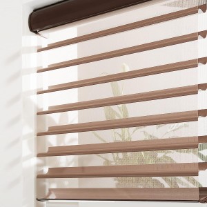 Durable Shangri-La Window Blind Fabric with Light Filtering and UV Protection