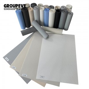 Sunscreen Fabric Roller Blind Window Shades Curtain Zip Screen Smart Fabric Outdoor
