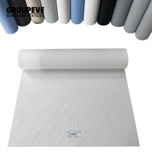 Sunscreen Fabric Roller Blind Window Shades Curtain Zip Screen Smart Fabric Outdoor