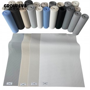 New Design Popular 5% Openness Solar Screen Roller Up Blinds Fabric For Home Decoration