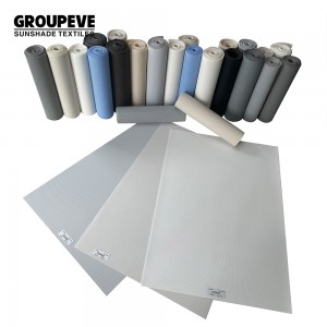 Best Sale 1% Openness Solar Screen Roller Up Fabrics For Home Decoration
