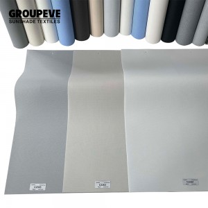 Anti-UV FR 3% Openness Sunscreen Roller Blinds Fabrics For Home Decor