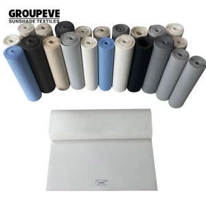 High End Plain 5% Openness Sunscreen Roller Blinds Fabrics For Window Treatment
