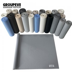 Woven fire retardant drapery rolls sunscreen and blackout roller shade blinds fabric