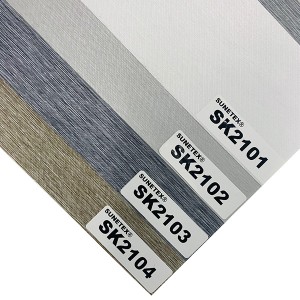China Decor Privacy Zebra Blind Fabric For Office Window Screen