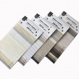 Hot sell Semi – Blackout Plain zebra Blind Fabric Roller Shade Fabric for Window