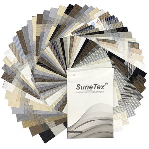 Dim out Sun Shading 65% PVC 35% Multicolor Polyester Sunscreen Zebra Blind Fabric