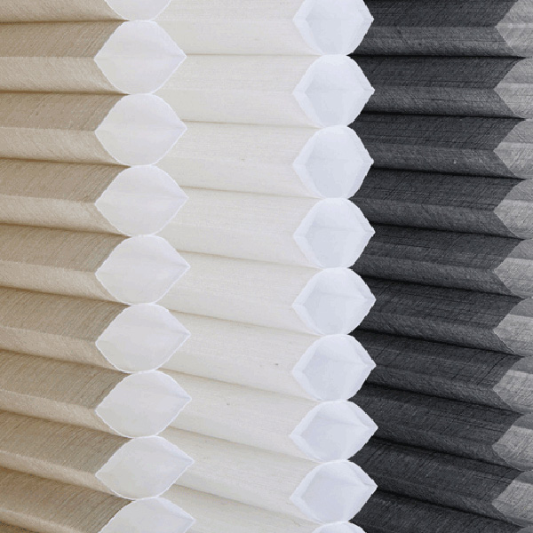 Factory Free sample White Upholstery Fabric - Double Cell Honeycomb Blinds Fabric Semi-Blackout – Groupeve