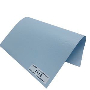 Wholesale Price China China 410GSM/0.3mm Grey Blackout Fiberglass Curtain Fabric