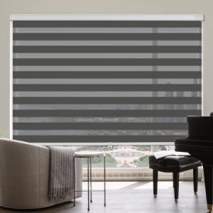 Cheap Price 3m Width Polyester Sheer Elegance Duo Layer Blinds Fabrics For Home Decoration