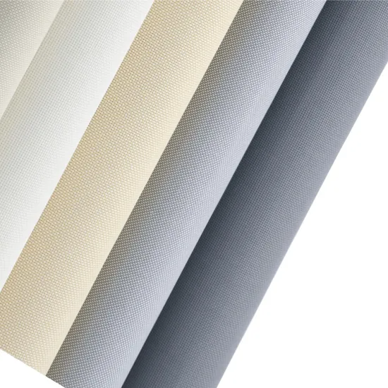 UV Protection 5% Openness Factor Polyester-PVC Sunscreen Roller Blinds Fabric
