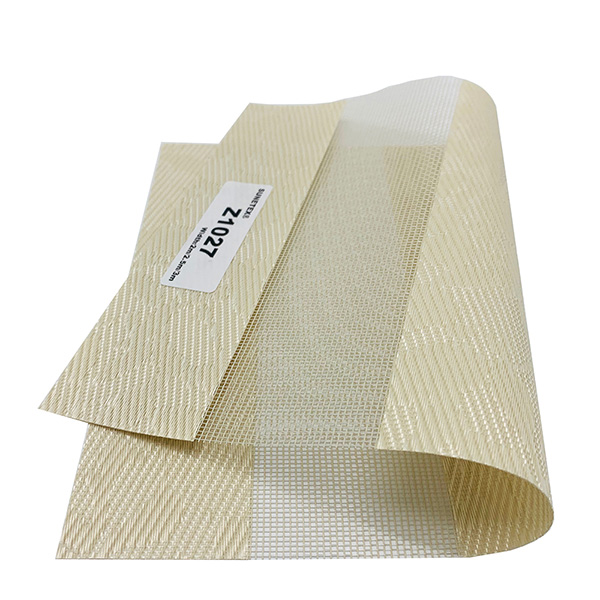 Electric White Dual Layer Roller Fabric Zebra Shade Blinds Shades (2)